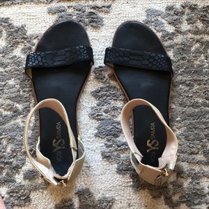 Black and Tan sandals